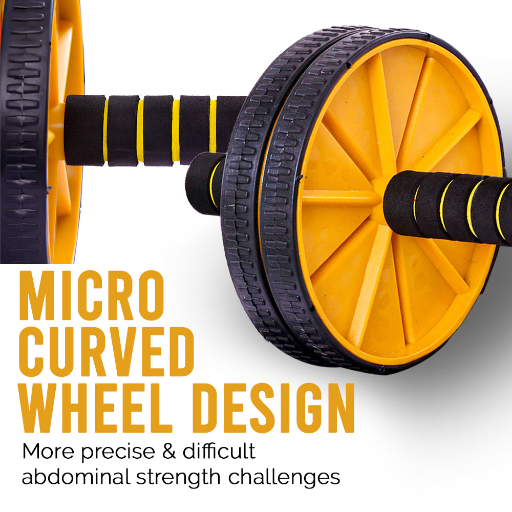 ActiveX Ab Plus Wheel Roller Thick Knee Pad Included